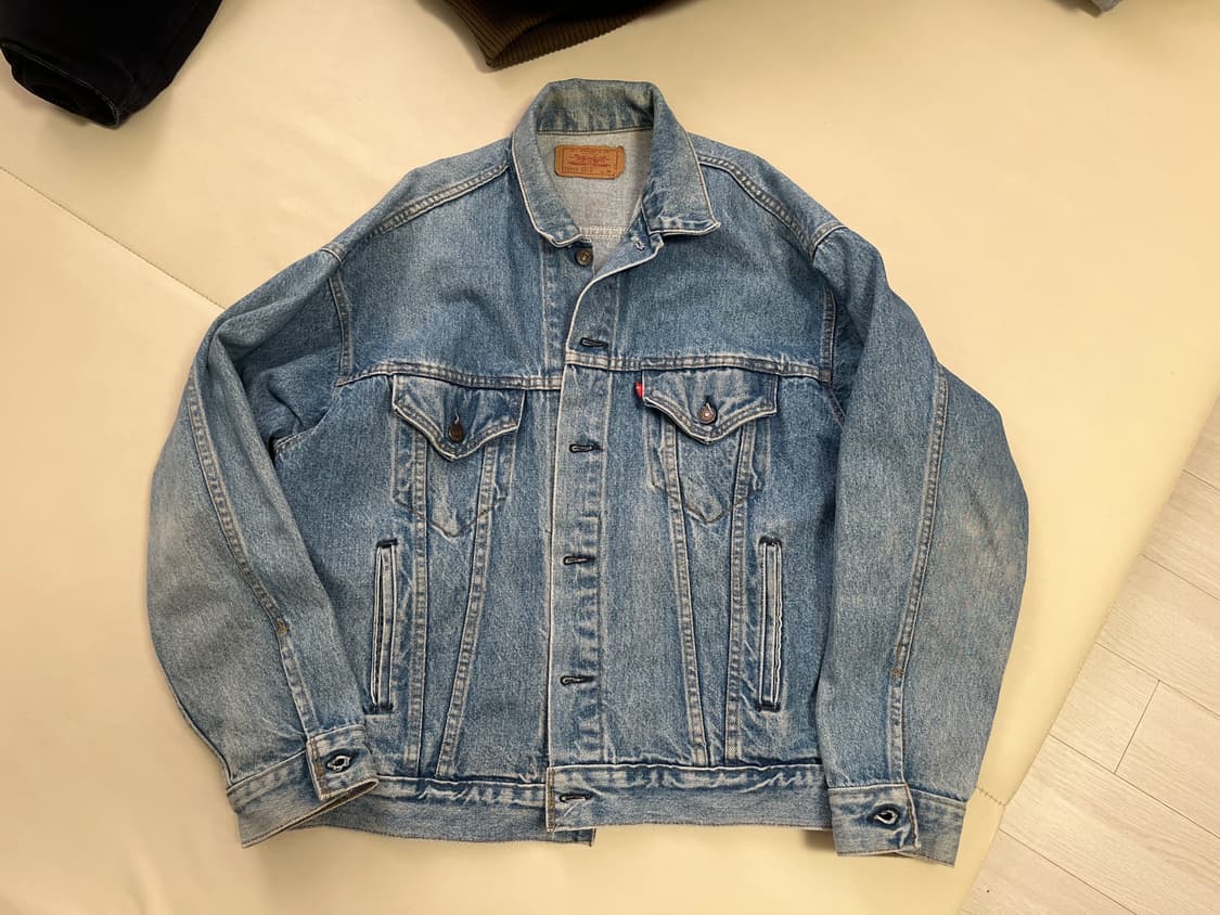 미제 리바이스 70507 데님 자켓 빈티지 100-105사이즈 상품이미지1