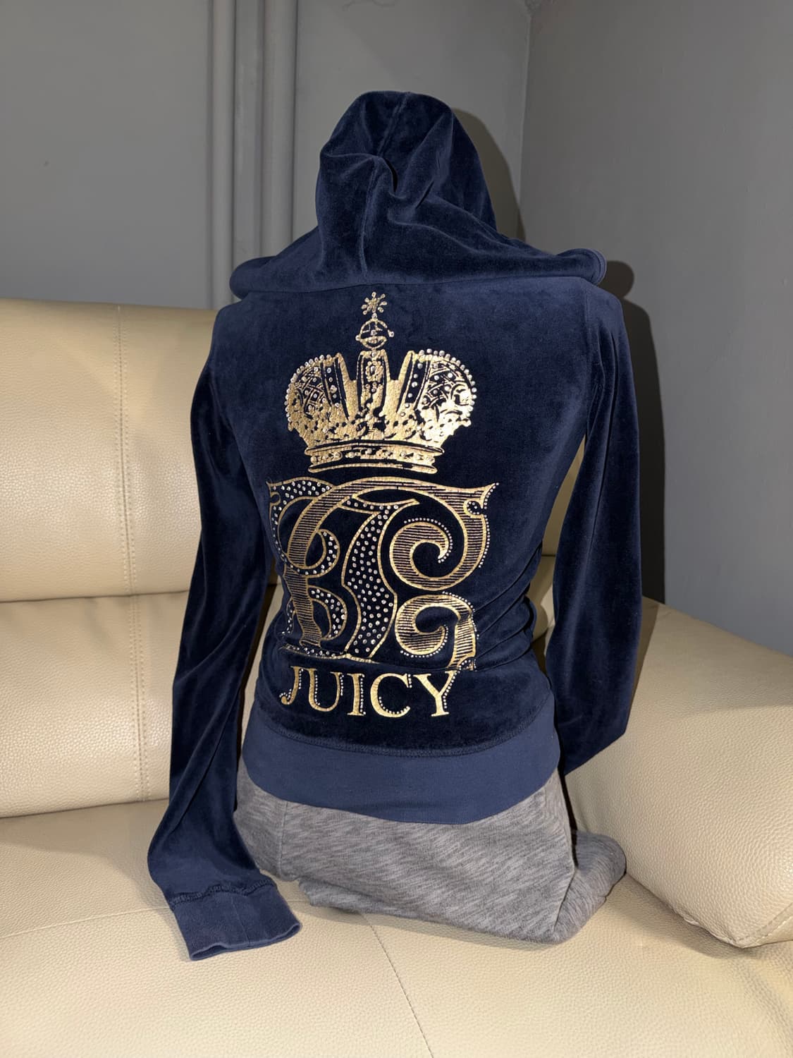 juicy couture back printing hood zip-up 상품이미지1