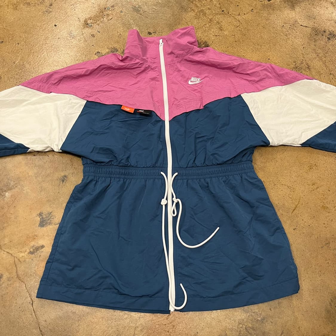 [정품/XL] 나이키 바람막이 핑크 네이비 화이트 b8 상품이미지3