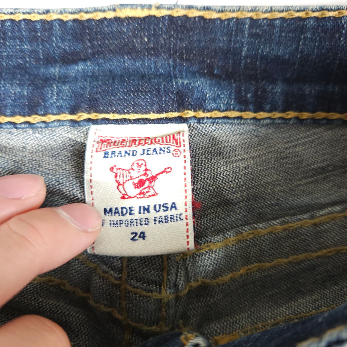 트루릴리전 로우라이즈 부츠컷 데님팬츠  상품이미지3