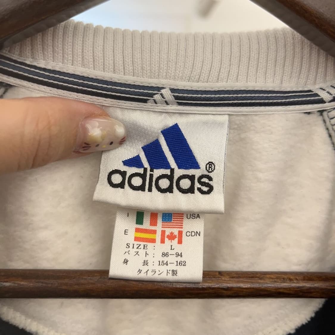 아디다스 재팬 희귀 스포티 크롭 약기모 집업 85 C06315 상품이미지3