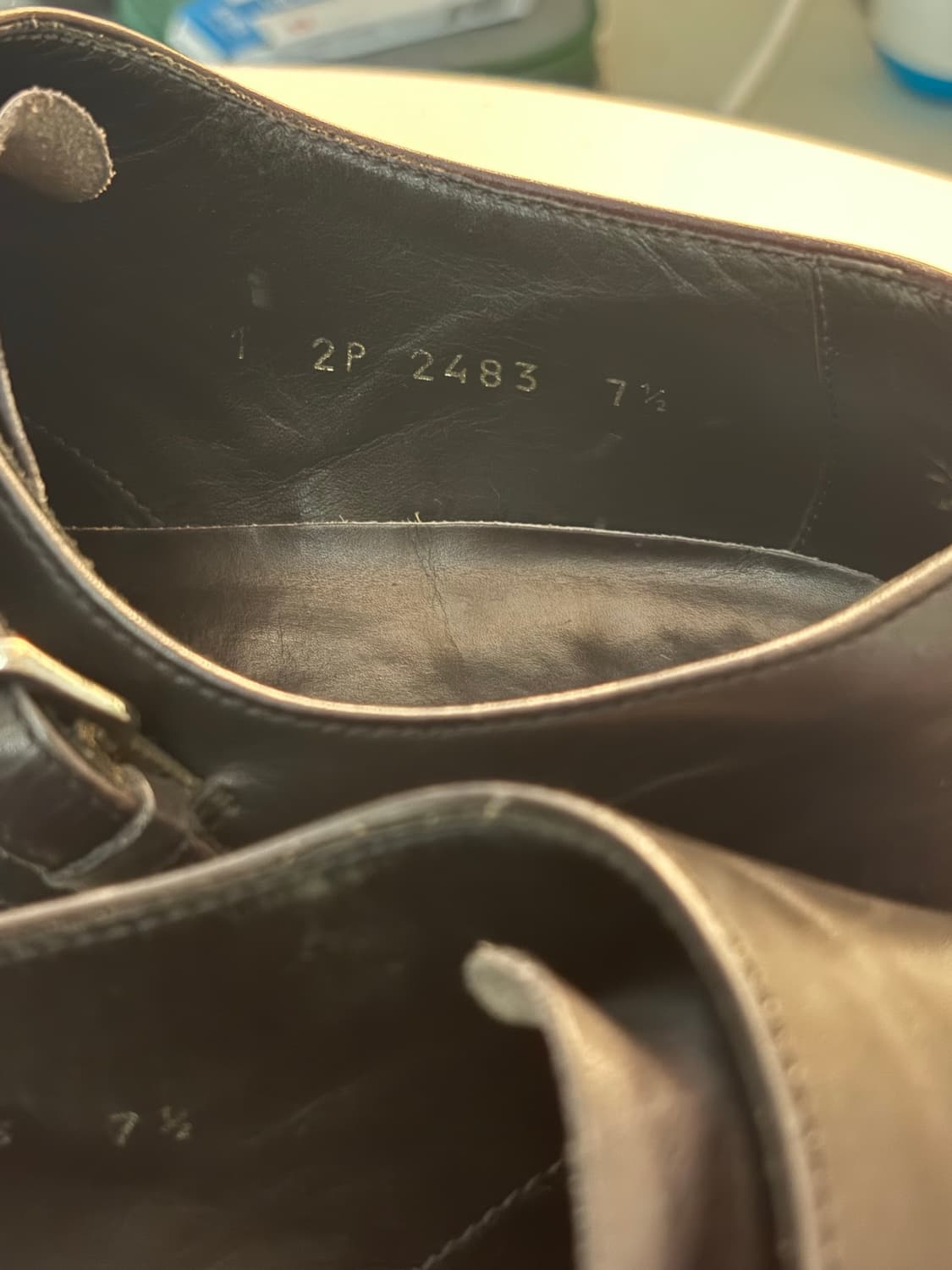 Prada Double Strap Monk Loafers 상품이미지4