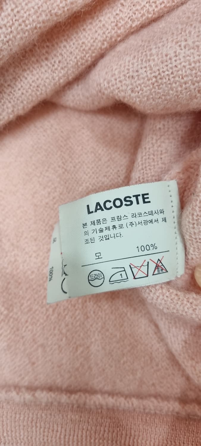 라코스테 딸기우유 모100 가디건 M _ 여성 상품이미지10