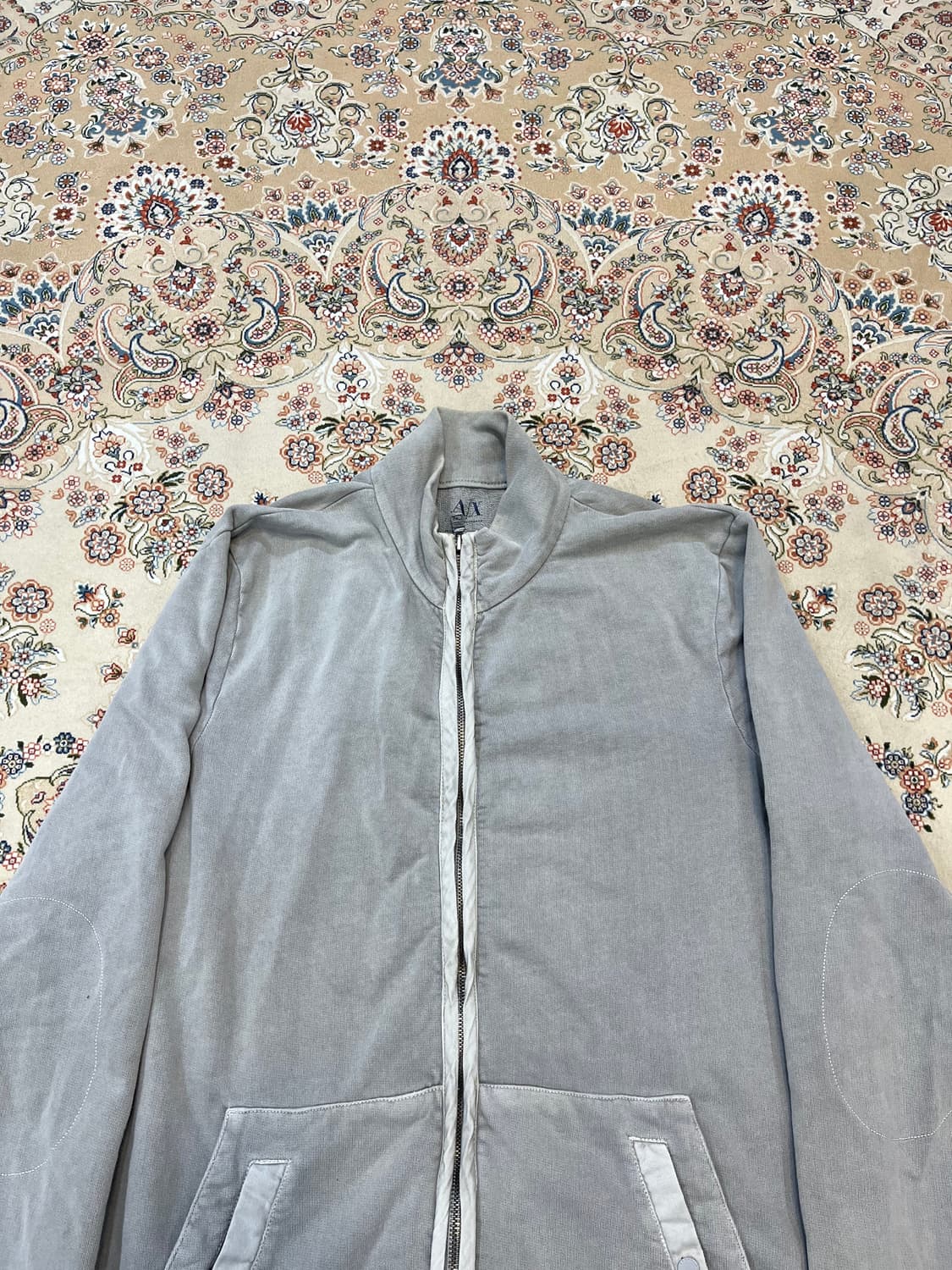 아르마니 익스체인지 엘보패치 워시드 하이넥 자켓 상품이미지4