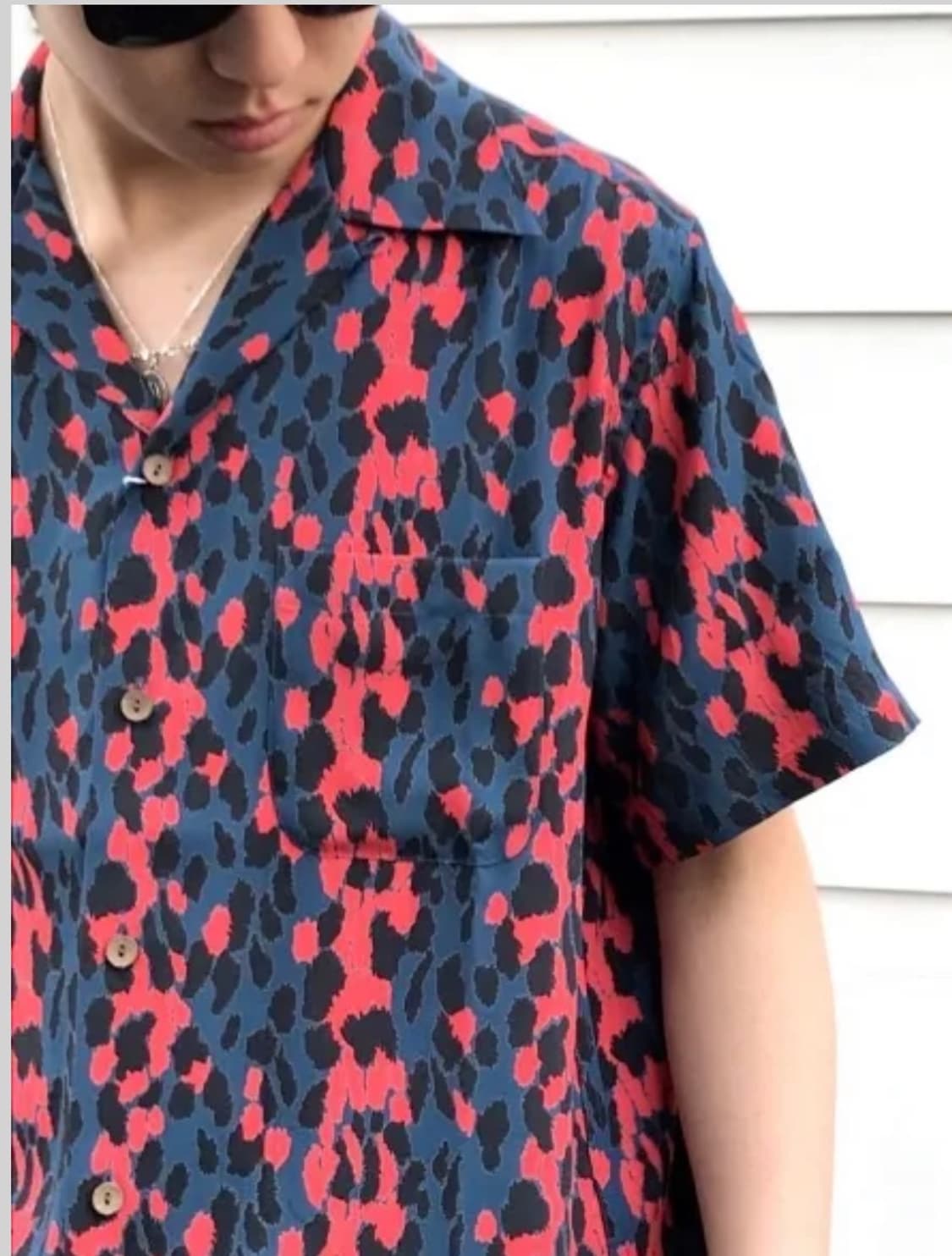 와코마리아 레오파드 하와이안 셔츠 상품이미지1
