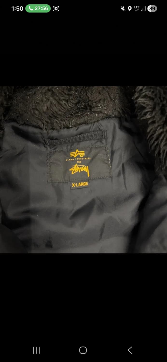 [정품/XL] 스투시 x 알파 인더스트리 N-2B 점퍼 상품이미지4