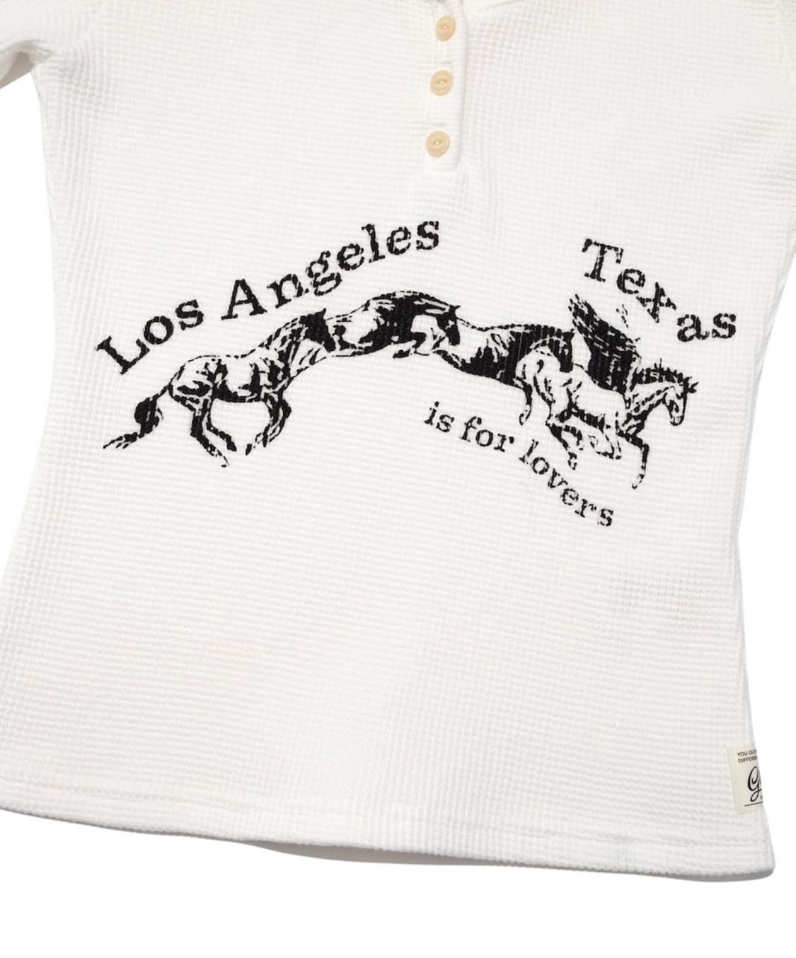 TEXAS WAFFLE LONG SLEEVE (WHITE) 상품이미지2