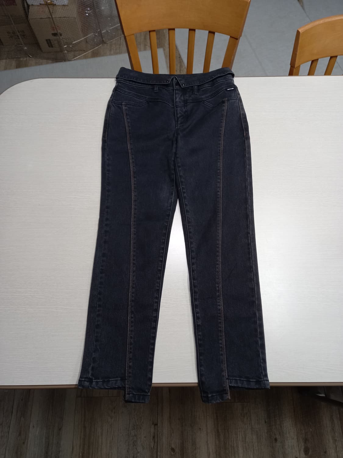 28 MindBridge  스판 테이퍼드진 블랙 28-876 상품이미지1