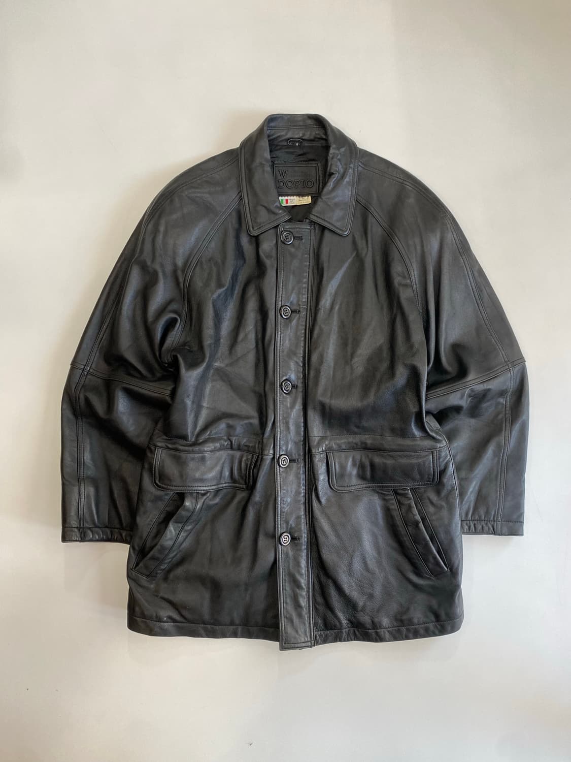 [L] 90s Vintage 양가죽 코트 상품이미지2