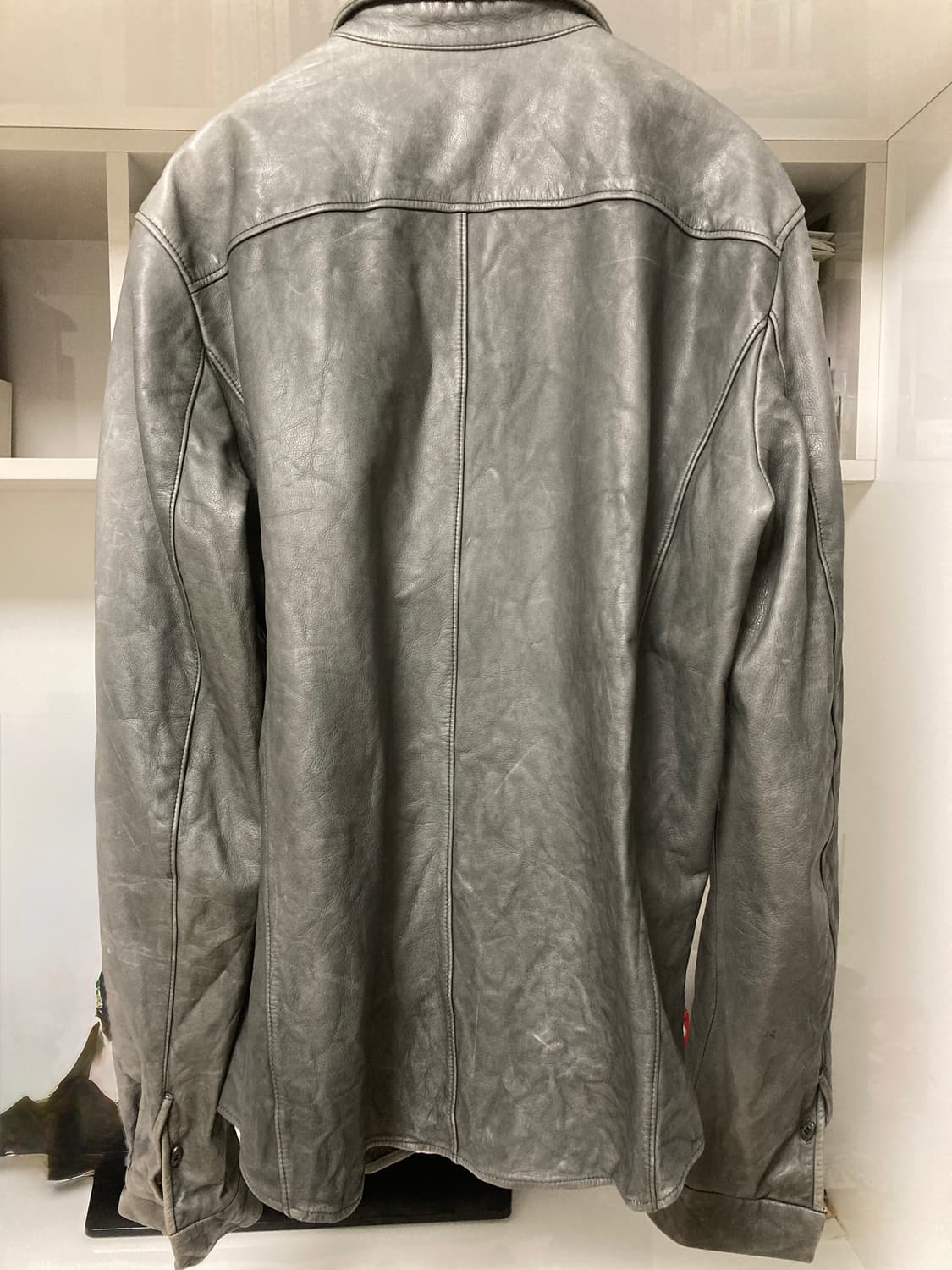Carpe diem washable leather shirt 상품이미지2