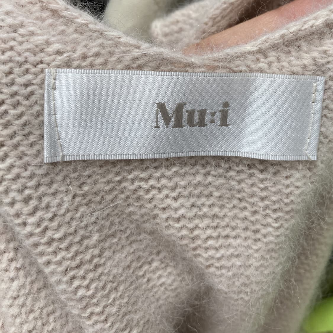 Mui 무이 여성 뷔스티에 니트원피스 베이지 F  상품이미지4