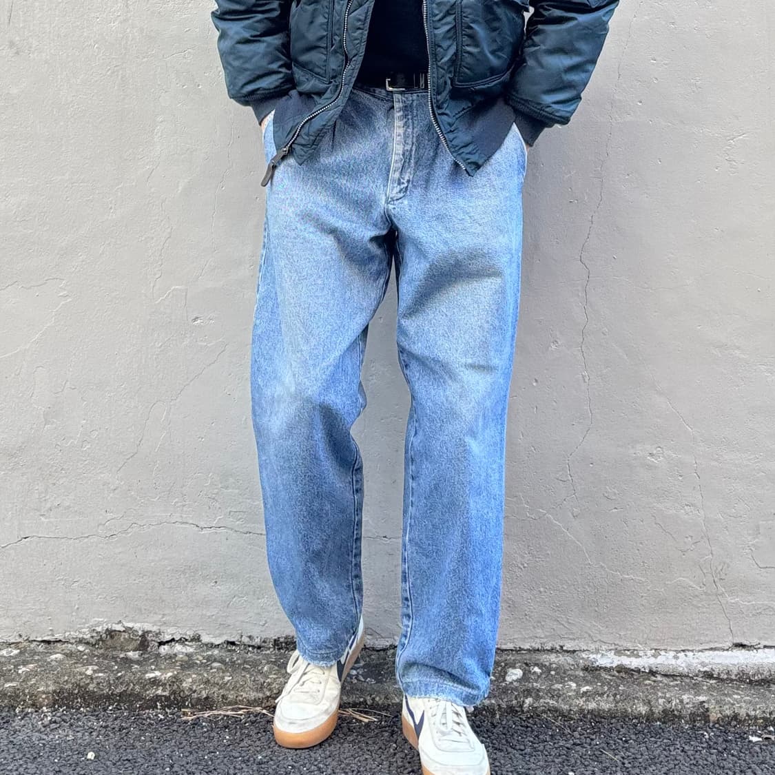 90년대 일본 리 투턱 데님 팬츠 상품이미지4