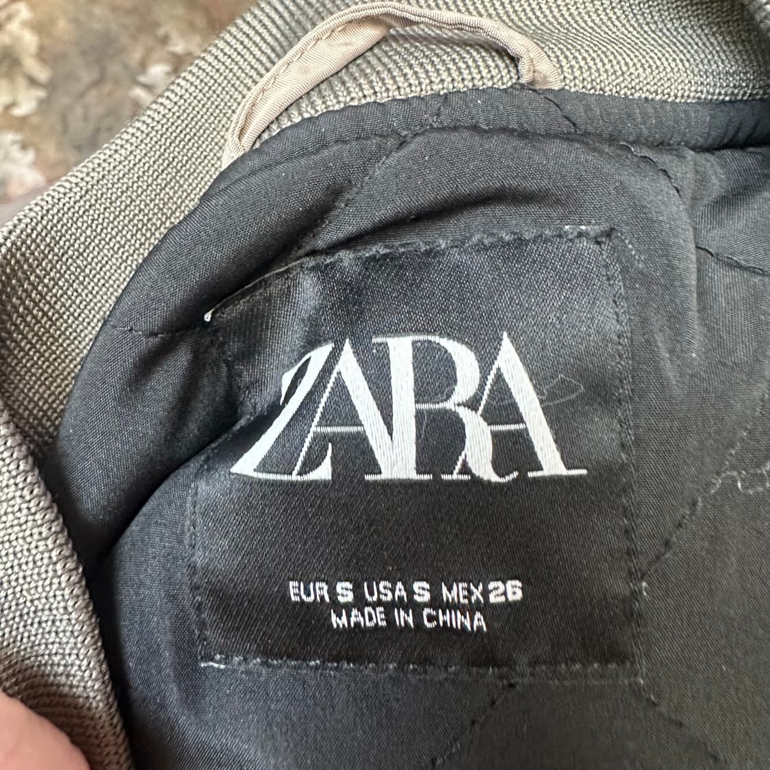 자라 빈티지 베이지항공점퍼 S 상품이미지3