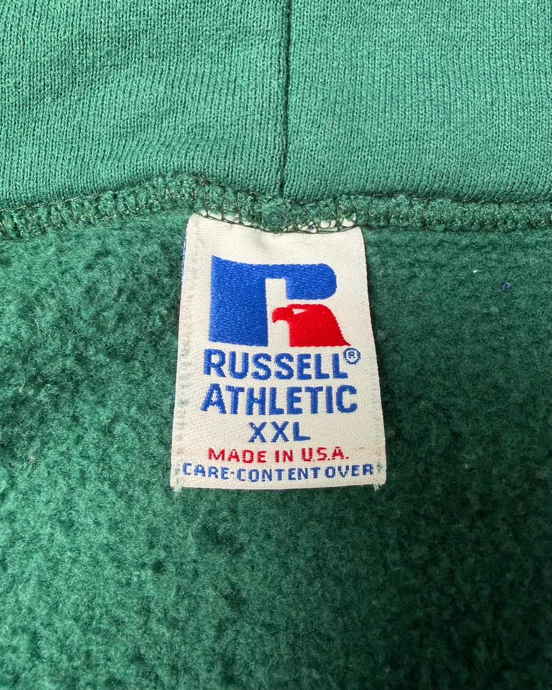 90s Russell Zip Up Hoodie (green) 상품이미지3
