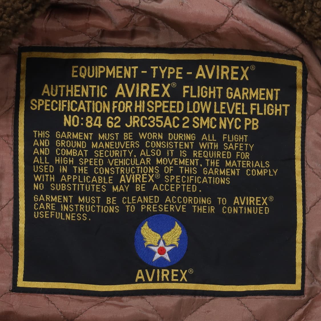 아비렉스 Avirex B-3 Flight Mustang Jacket 상품이미지8