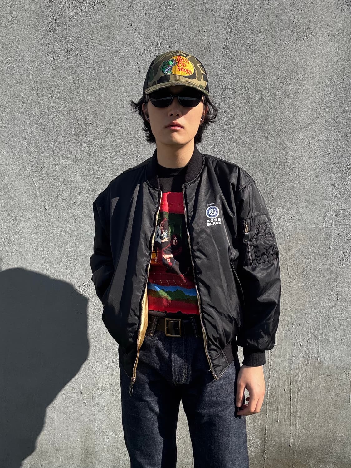 Suntory BOSS Coffee 리버서블 MA-1 자켓 L 상품이미지1