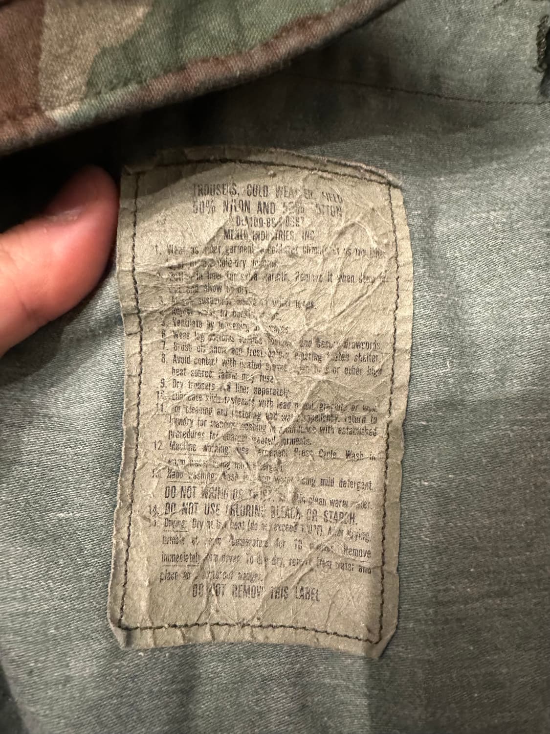 빈티지 80s 미군 m65 우드랜드 필드 팬츠  상품이미지5