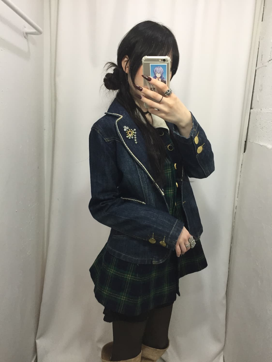 미도리타탄체크 코디 💚 상품이미지3