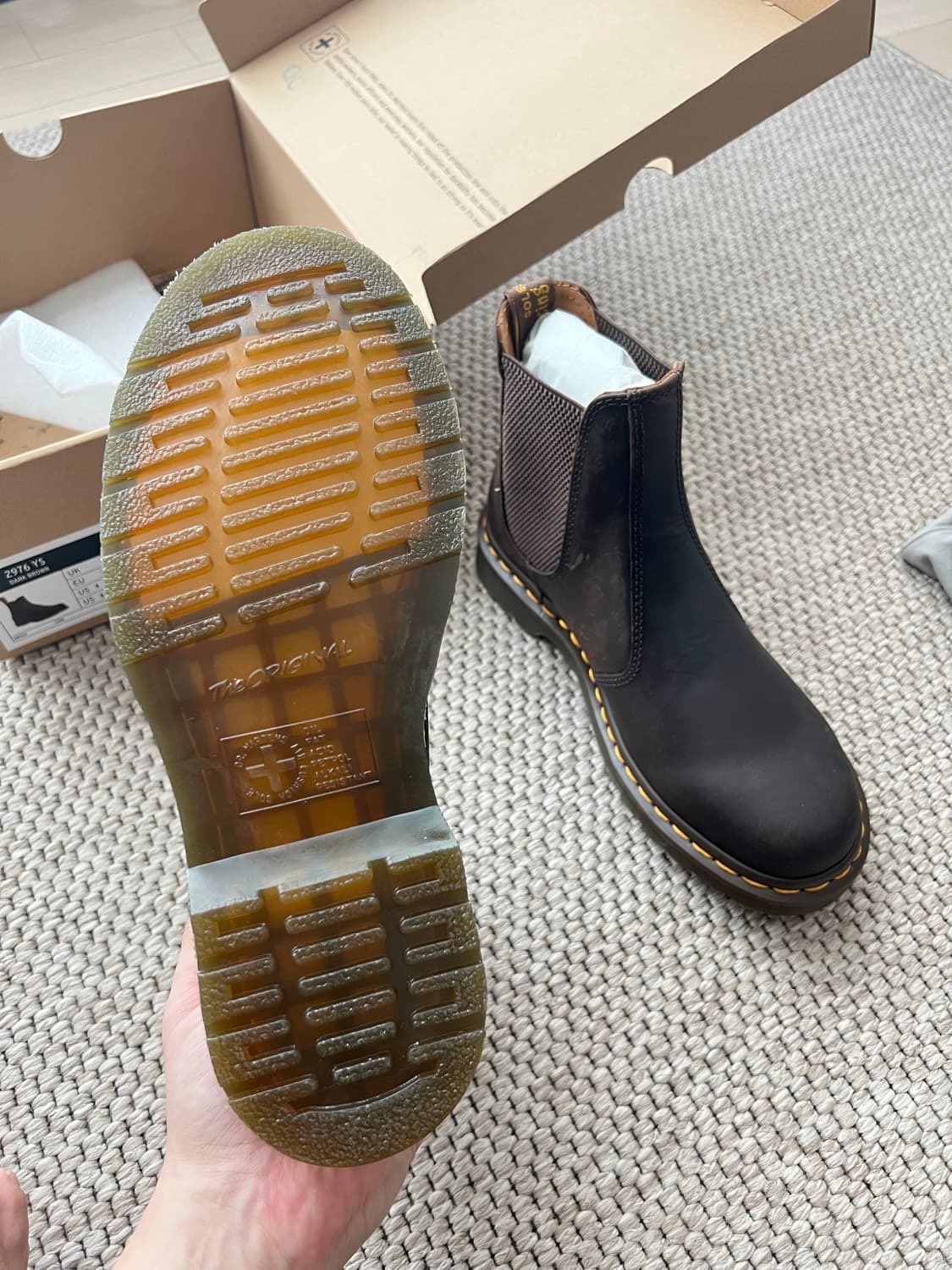 닥터마틴 첼시 부츠(닥터마틴 2976 YS 다크 브라운),250사이즈 상품이미지4