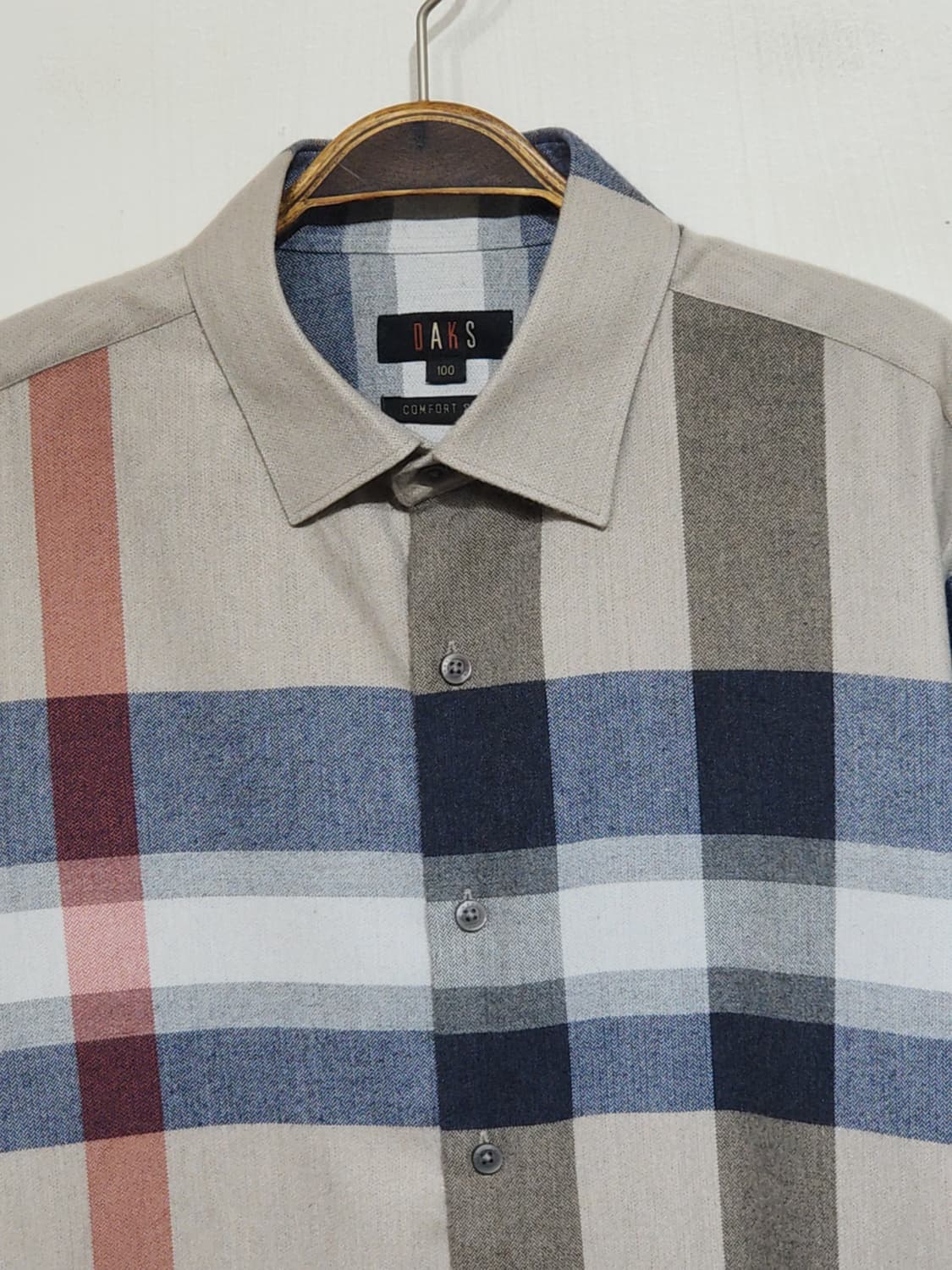 (100) 닥스 남방 체크 셔츠 캐주얼  상품이미지2