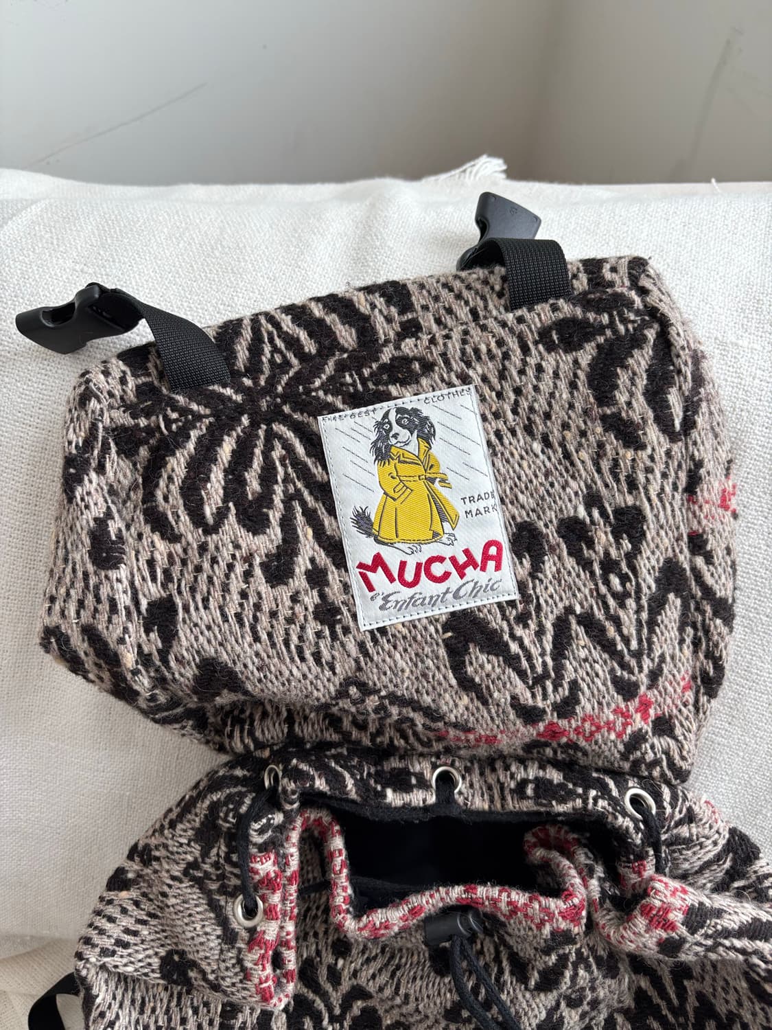 AHCAHCUM 무챠챠 자카드 백팩 상품이미지7