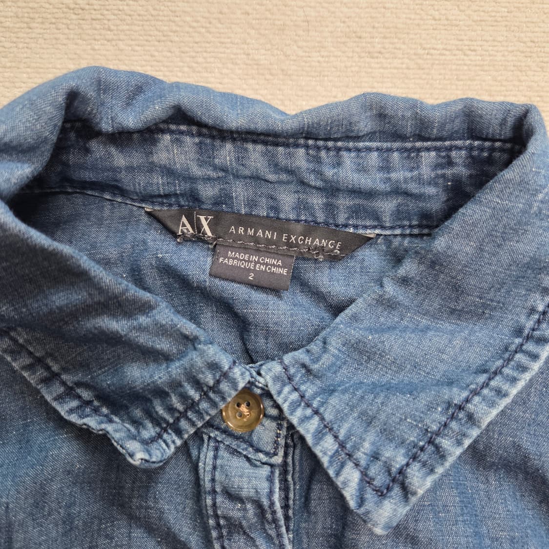 Armani Exchange 아르마니 익스체인지 데님 셔츠 원피스 상품이미지3