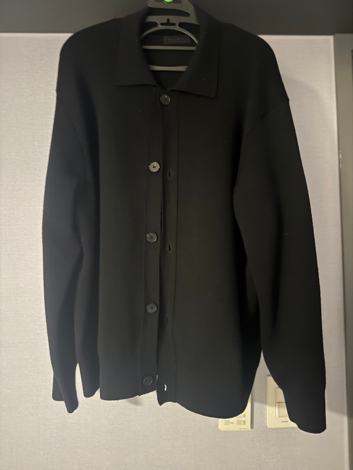 모마디자인 울 실크 가디건 black 48size 상품이미지2