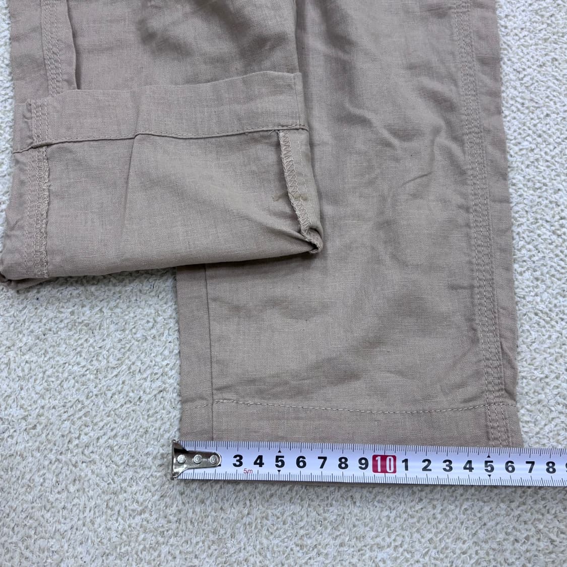 S 유니클로 와이드 코튼 밴딩 팬츠 0415E 상품이미지8