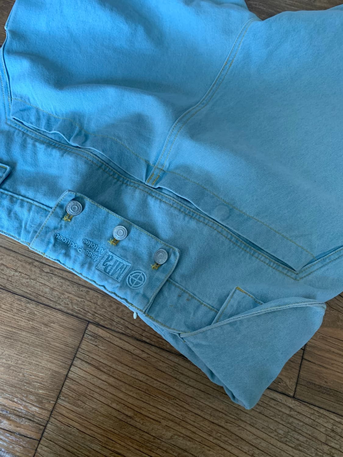 플라스틱 프로덕트 싱글 웨이스트 포켓 팬츠 라이트블루 상품이미지6