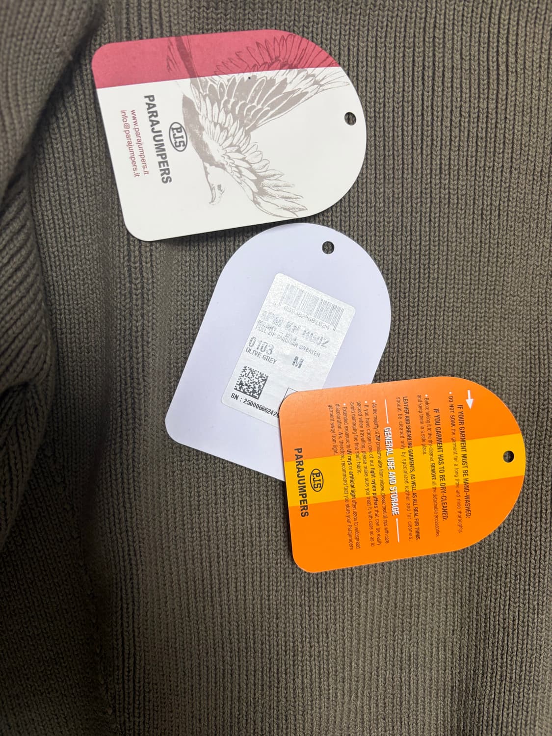 파라점퍼스 백화점판 니트 가디건 집업 M 상품이미지5