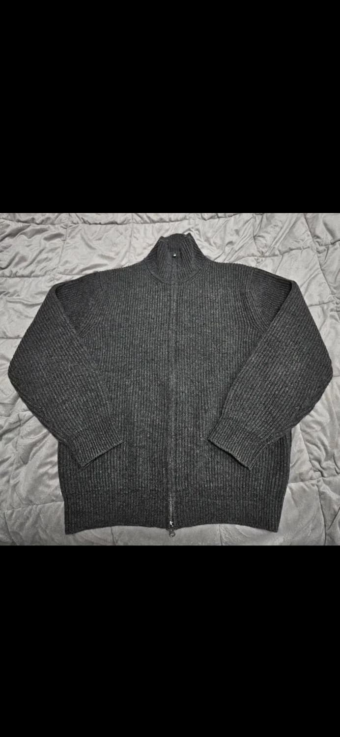 [택포] 인더로우 로이 풀 집업니트 파카 딥그레이 2사이즈 상품이미지1