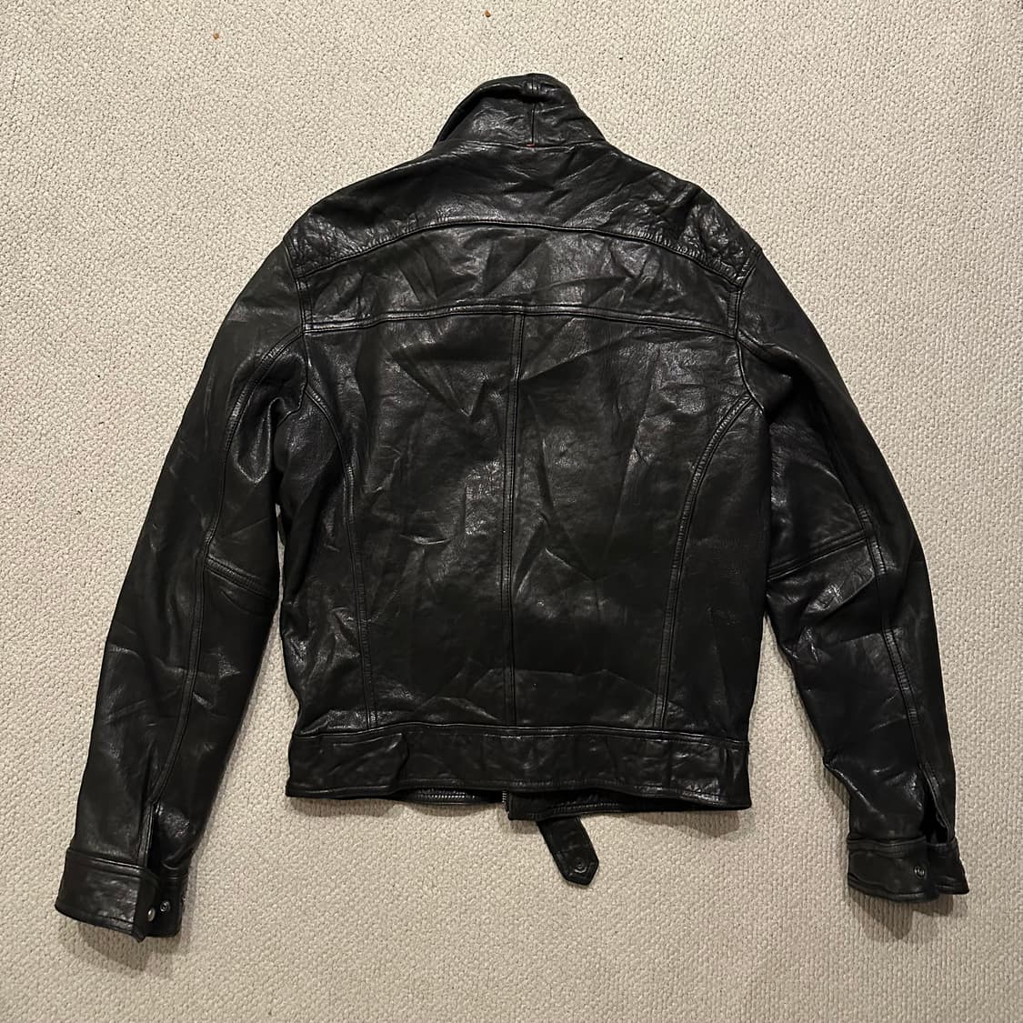 90s HugoBoss 휴고보스 양가죽 레더 자켓 상품이미지7