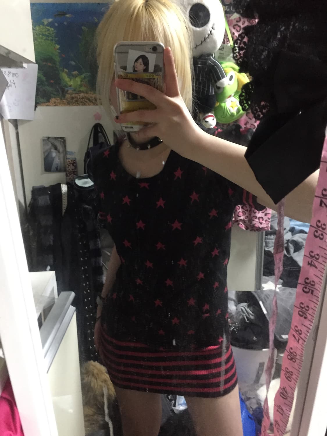 빈티지 XOXO 별 스타 니트 후드 원피스 상품이미지1