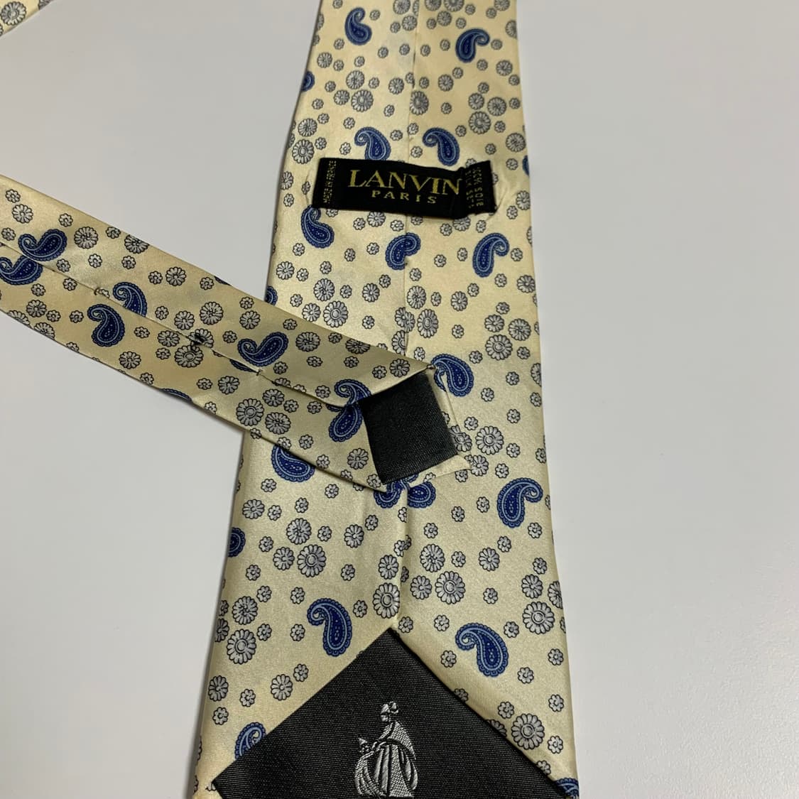 랑방(LANVIN) 명품 페이즐리넥타이 100실크 클래식룩 A등급 상품이미지6