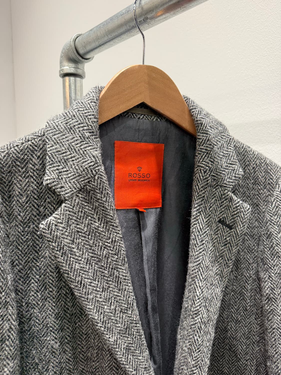 해리스트위드 x 어반리서치 헤링본 코트 상품이미지5