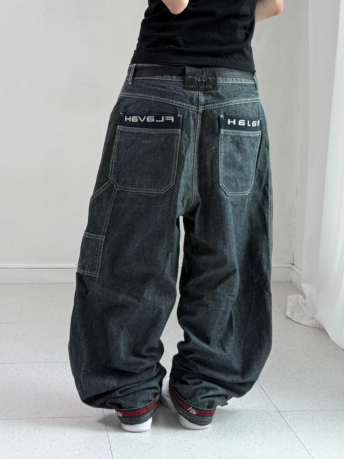 마자플라바 로고 데님팬츠 상품이미지4