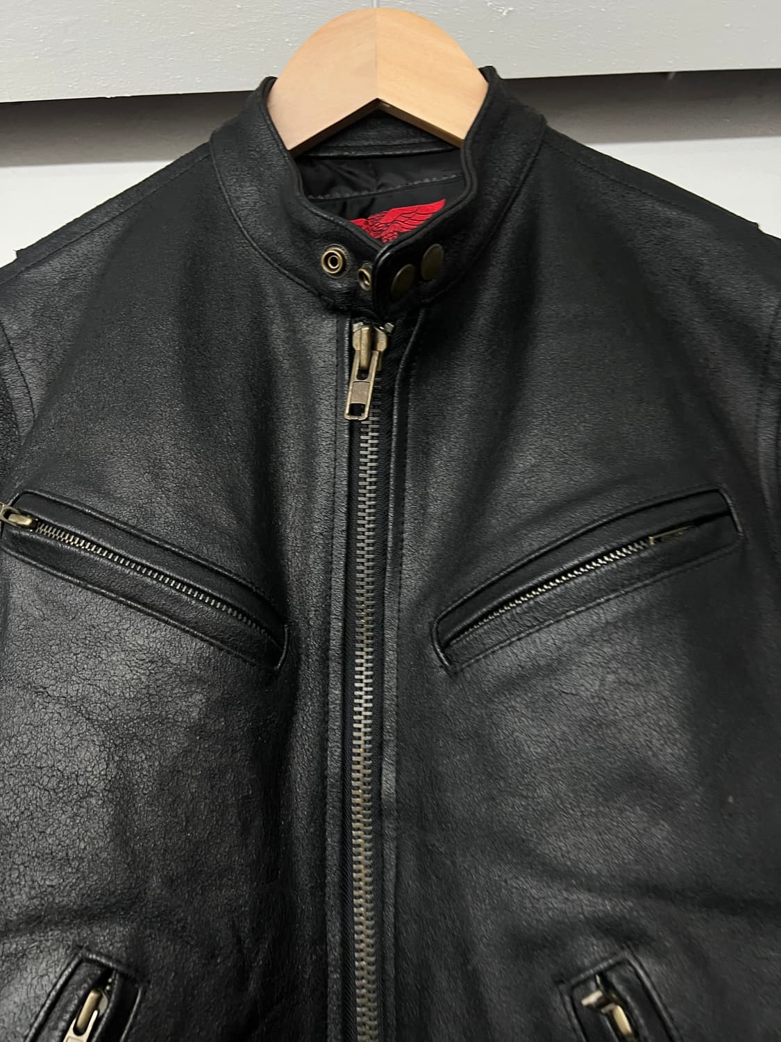 GIGA japan 크랙레더 레이싱자켓  상품이미지3