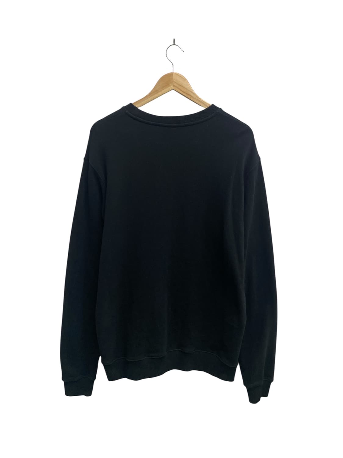 MSGM 브러쉬드 로고 블랙 코튼 스웨트 XL 상품이미지3