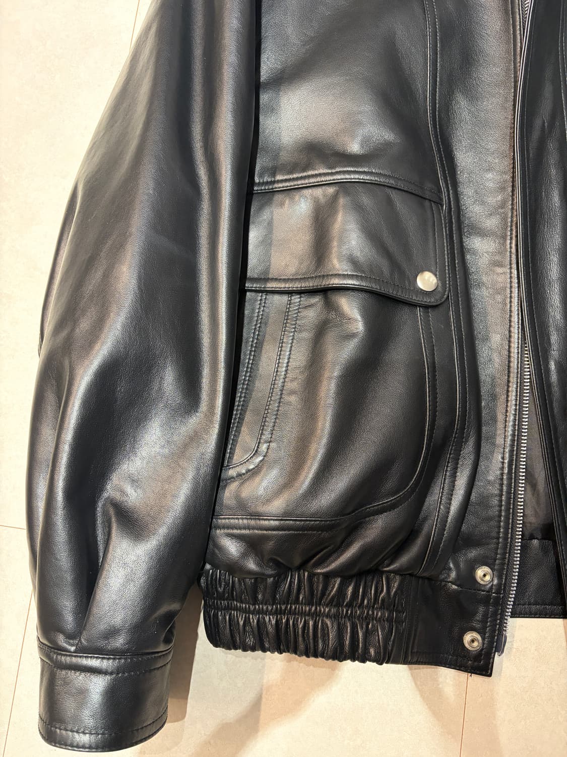 양가죽 자켓 블랙 상품이미지2