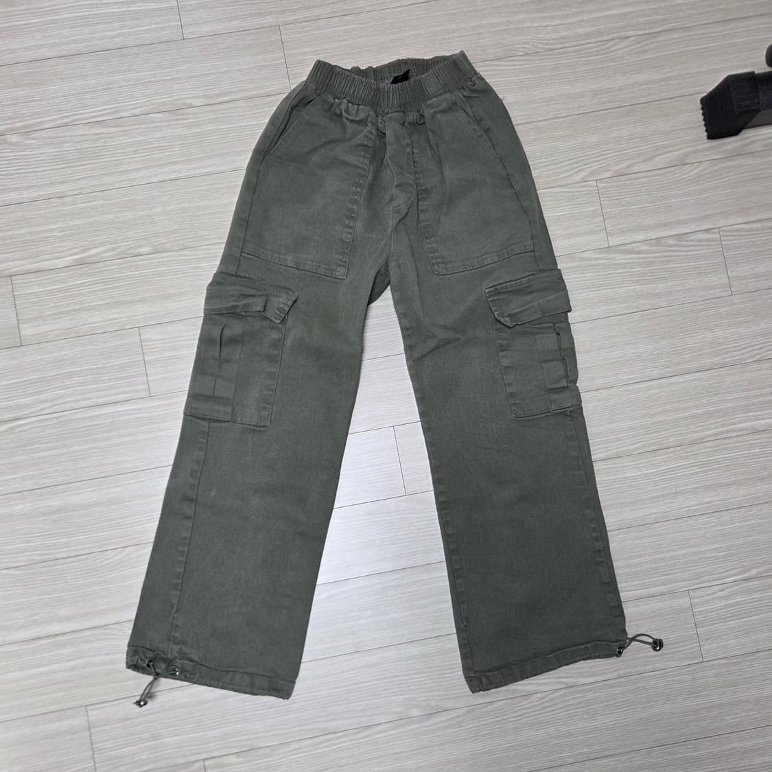 어커버 카고 바지 블랙 카키 2pack 상품이미지3