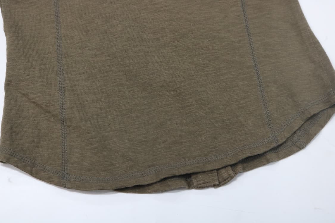 INCEDE 인세이드 빈티지 카키 십자수 스터드 반팔 셔츠 상품이미지4