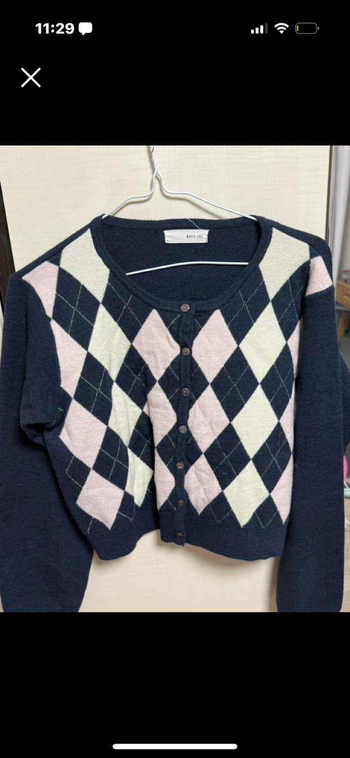 아가일 딸기초코 러블리 니트 일브 상품이미지1