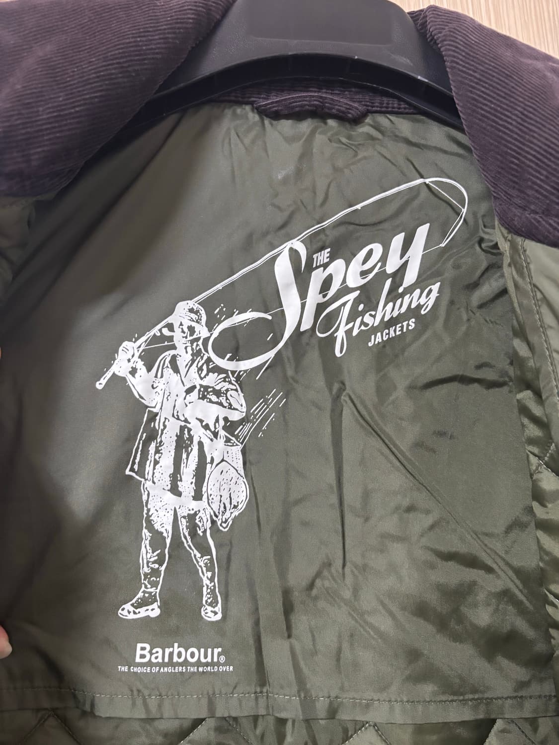 바버 퀄팅 자켓 올리브 상품이미지4