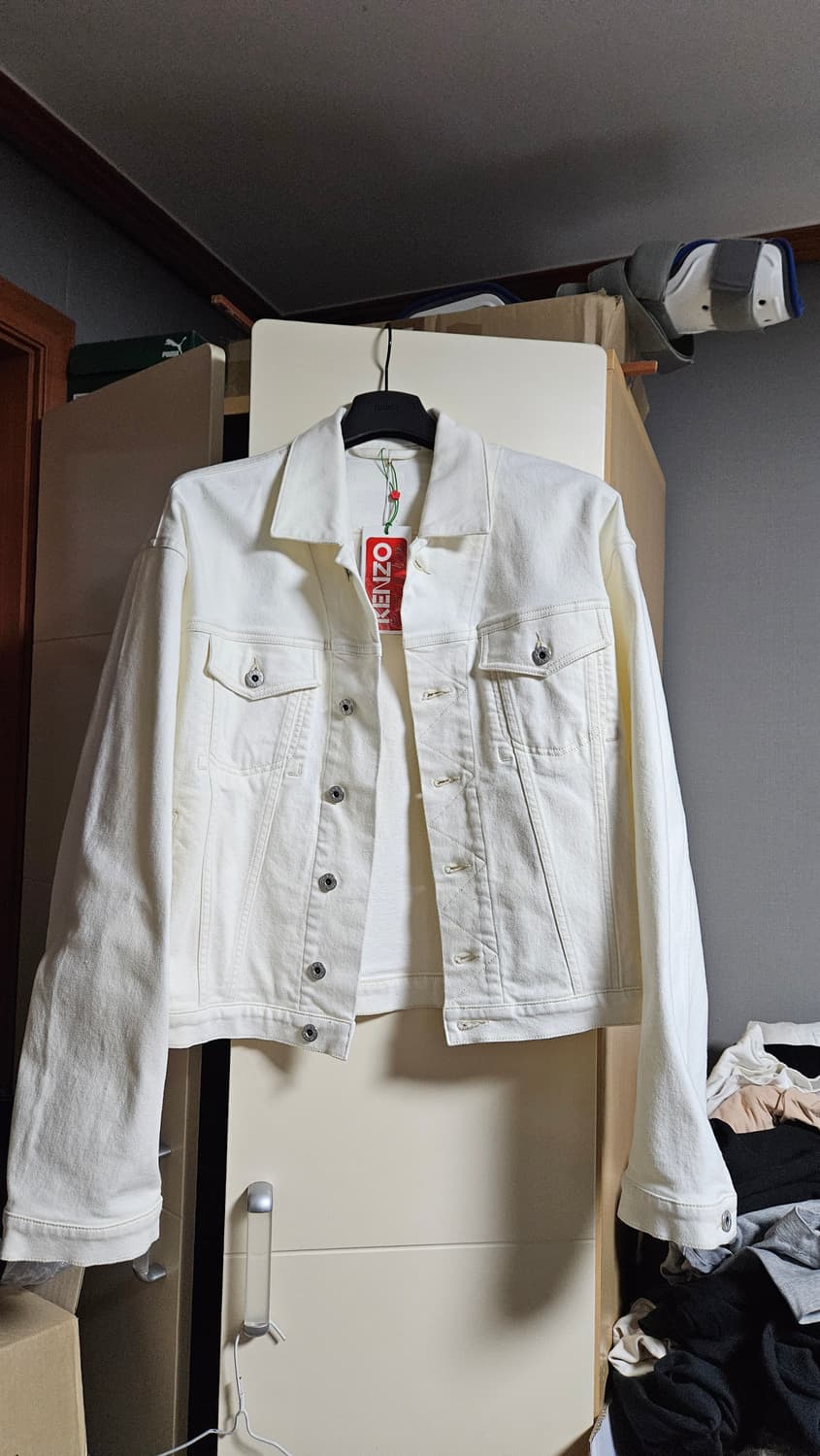 겐조 데님 자켓 화이트 정품 신품 110만원짜리 상품이미지1