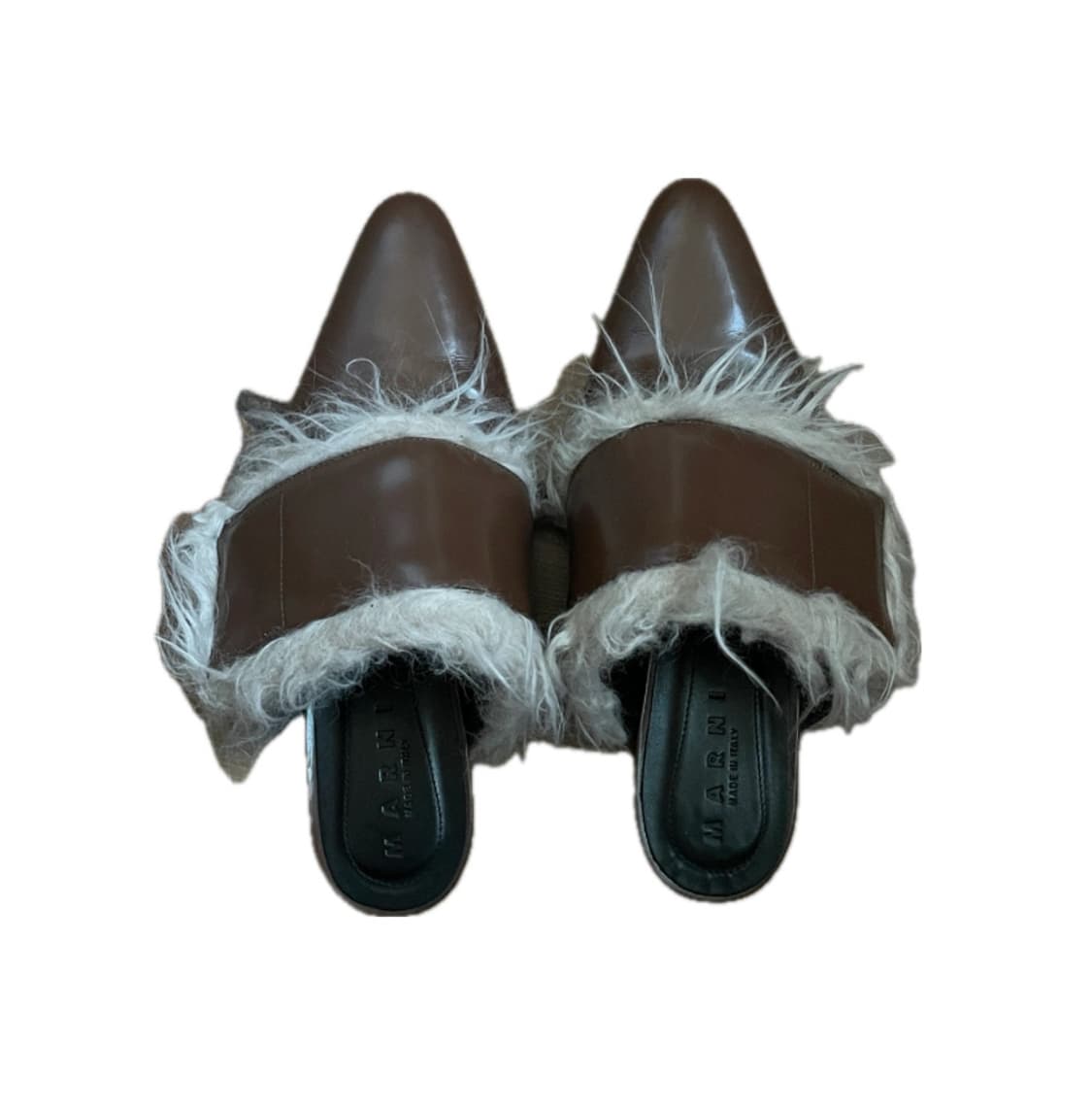 Marni 마르니 브라운 레더 뮬 36 상품이미지1