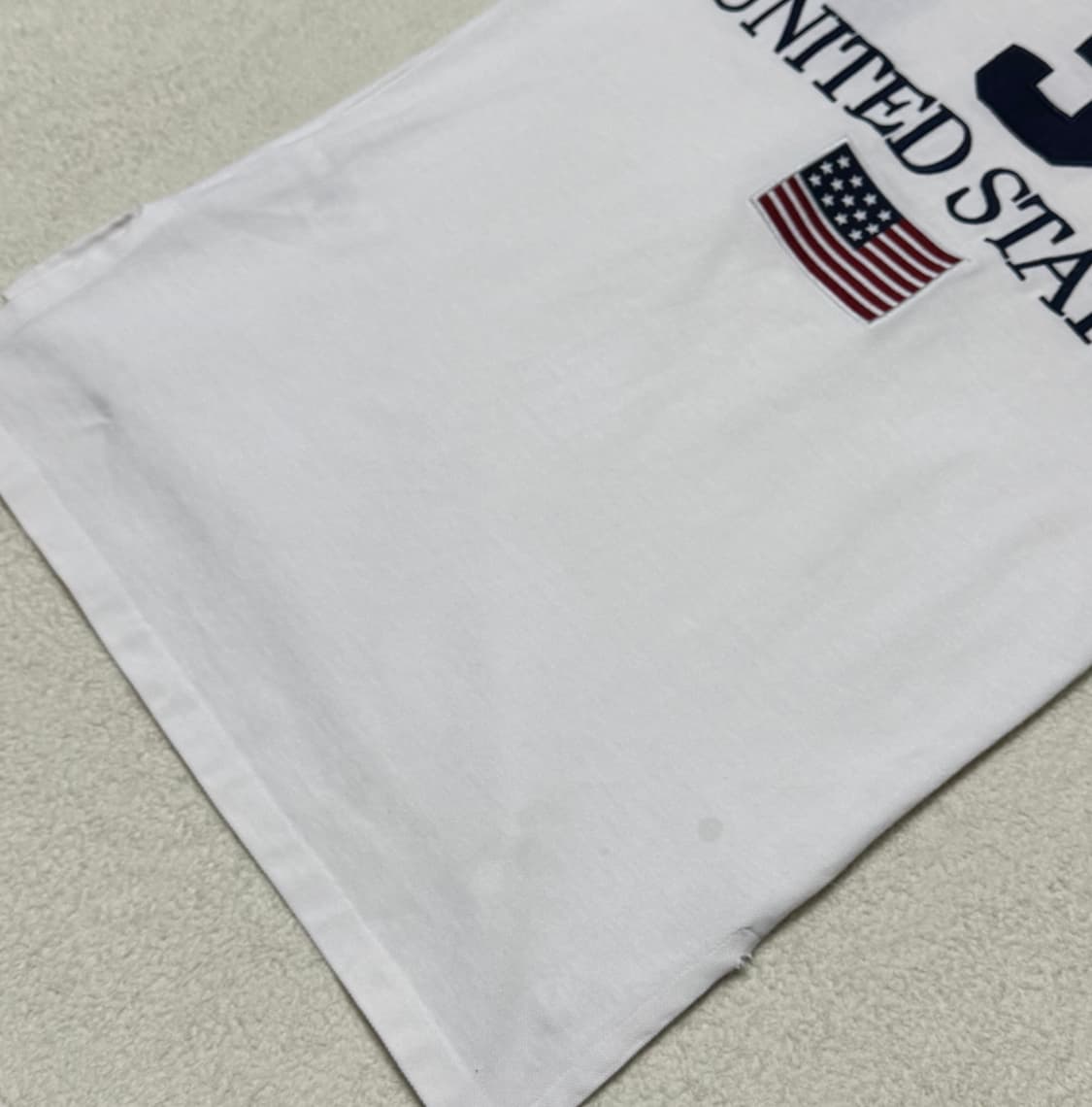 폴로 랄프로렌 성조기 흰파 카라 반팔 상품이미지10