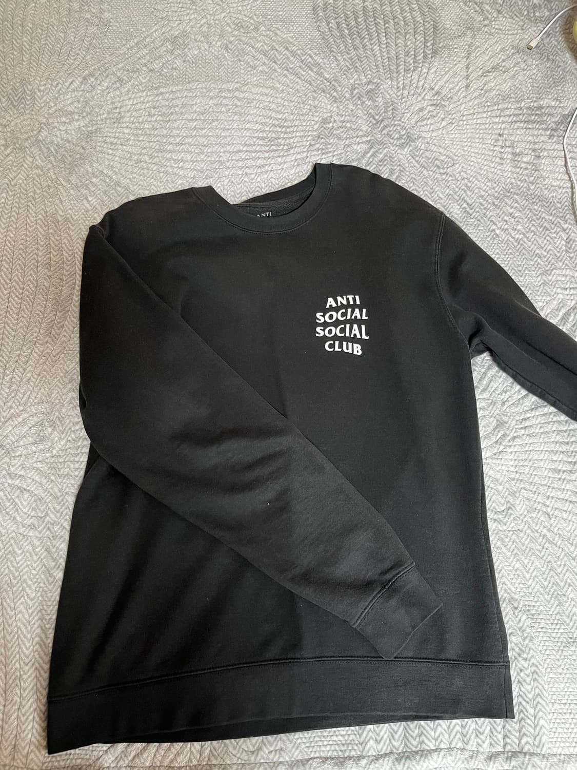 안티소셜소셜클럽 기본 로고맨투맨 L 상품이미지2