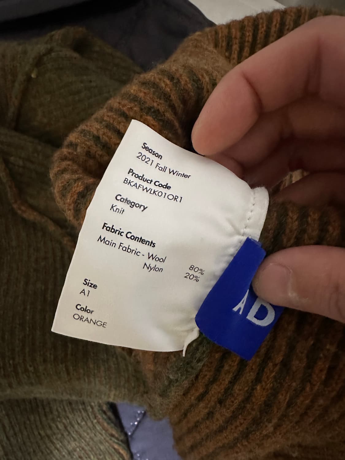 L, A1 ) 21fw 아더에러 울니트 상품이미지4