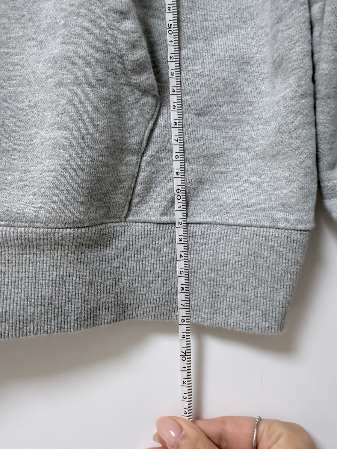 🤍 커버낫 C 로고 후드티 L 그레이 상품이미지7