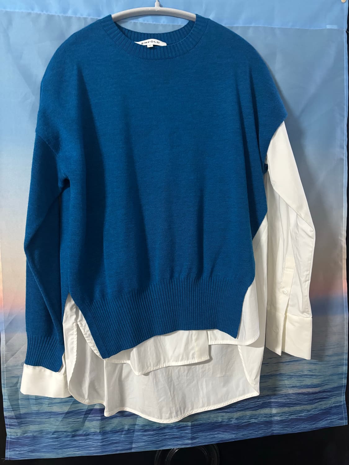 enfold 엔폴드 도킹니트셔츠 상품이미지1